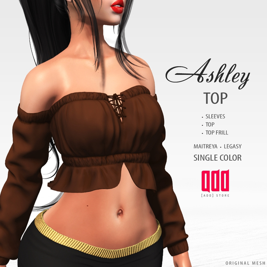 20339 [ADD] Ashley Top - BrownDark