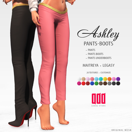 20322 [ADD] Ashley PantsBoots - FATPACK