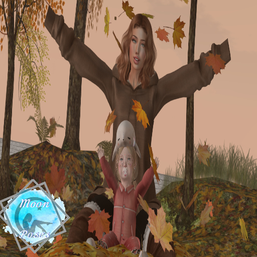 {Moon} Poses - Playing In The Leaves (Props NOT Included)