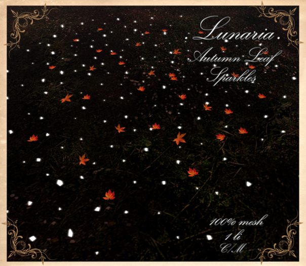 .Lunaria. Autumn Leaf Sparkles {Add Me}