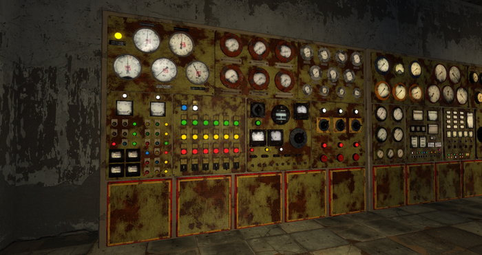 Old industrial control panels kit 2 Mesh