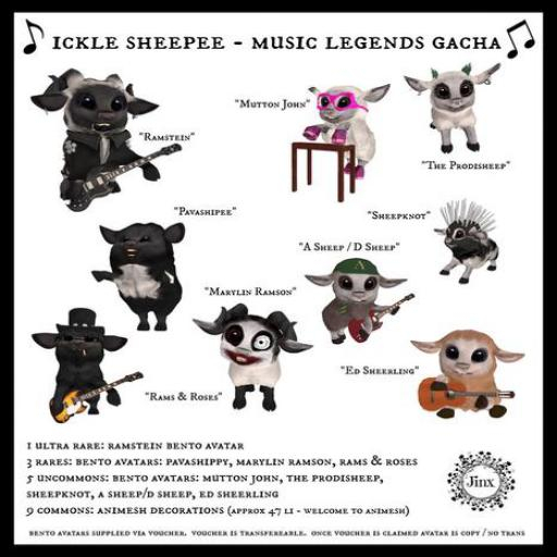 Jinx : Sheepee - Pavashipee Avatar RARE - REZZ to Unpack