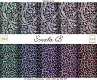 Sonata B Matchup Kit 10 Seamless Textures NM Silver Elegant Glitter Fabrics Glamour