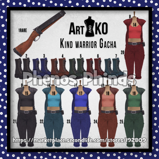 24 Art&Ko -Kind warrior GACHA - Brown Pants (Maitreya)