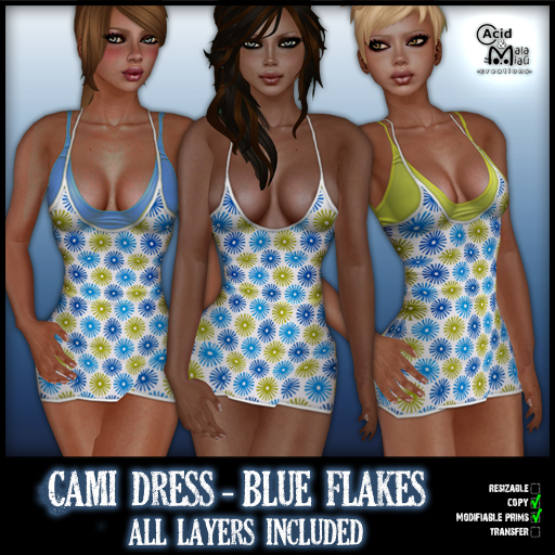 .:A&M:. Cami Dress - Blue 