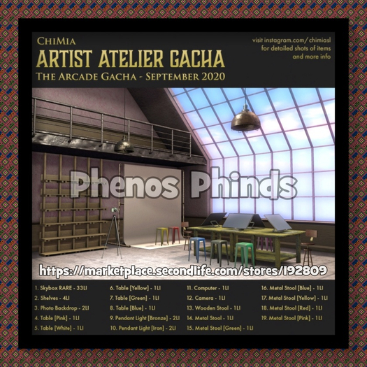 ChiMia:: Artist Atelier Photo Backdrop