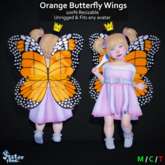 [Jester Inc.] Orange Butterfly Wings!