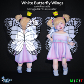 [Jester Inc.] White Butterfly Wings!