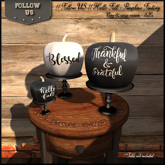 !! Follow US !! Hello Fall - Pumpkins Fantasy pack COPY BOX