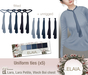 Ad uniform ties blues