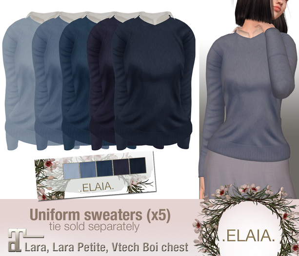 .Elaia. Uniform sweater {Maitreya} Blues