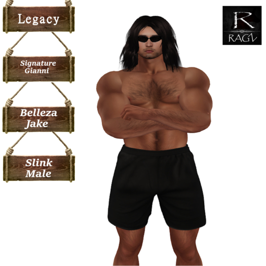 MEN'S GYM SHORTS BLACK(Add)