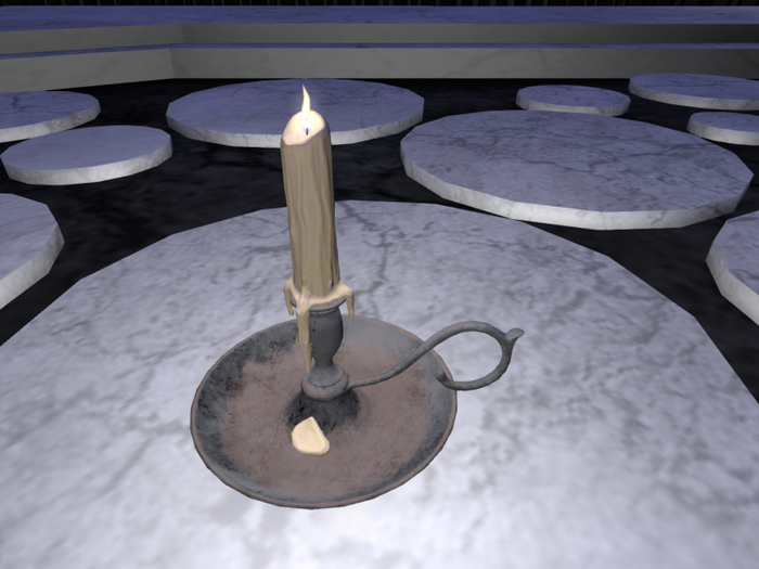 VRDz Decor Melty Candle with Dish  + Menu