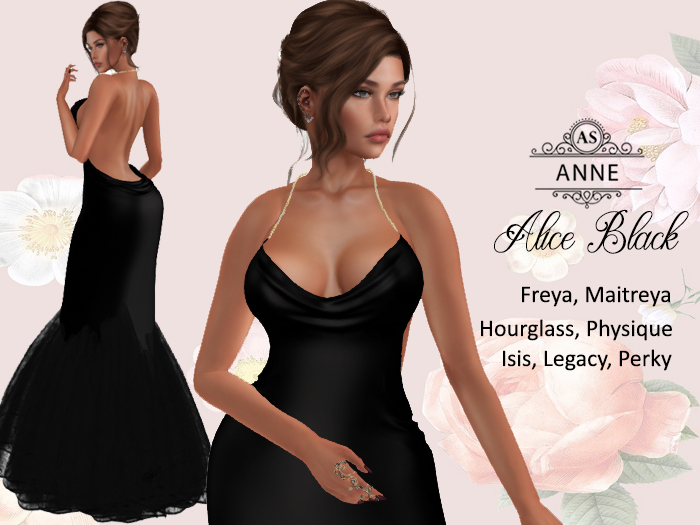 *AS* ALICE GOWN BLACK