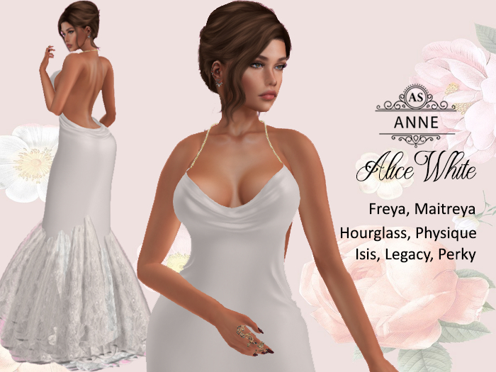 *AS* ALICE GOWN WHITE