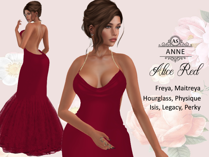 *AS* ALICE GOWN RED