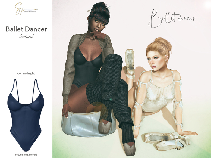 S&P Ballet leotard midnight (wear to unpack)