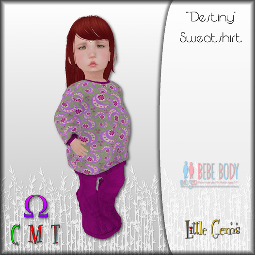 Destiny Sweatshirt (Bebe) (boxed)