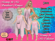 < SP > Mommy & Me Sweetheart Rompers - Pink