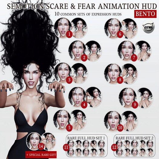 [Box] SEmotion Scare & Fear HUD Set 04