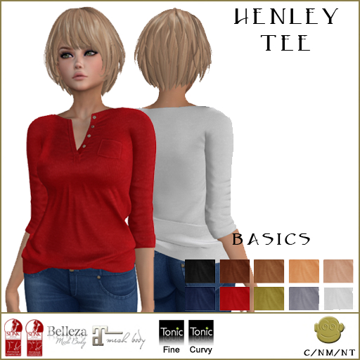 BM Henley Tee Basics