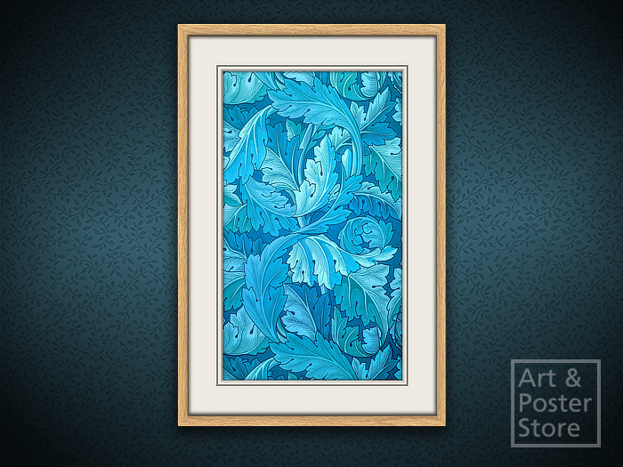 William Morris Decorative Design Poster #10 | Mesh Frame with 6 texture options