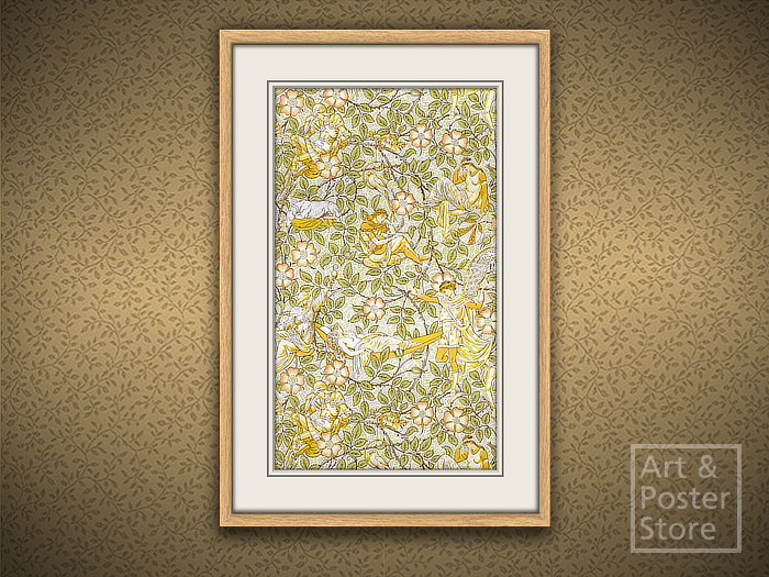 William Morris Decorative Design Poster #11 Mesh Frame with 6 texture options