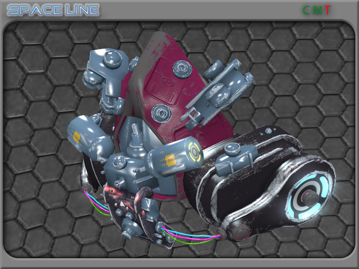 GAS MASK SCI Cyber pink grey
