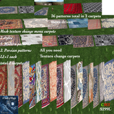 2 Mesh carpets 36 pattern total texture change menu driven-BOX