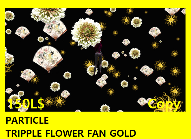 PARTICLE TRIPPLE FLOWER FAN GOLD#