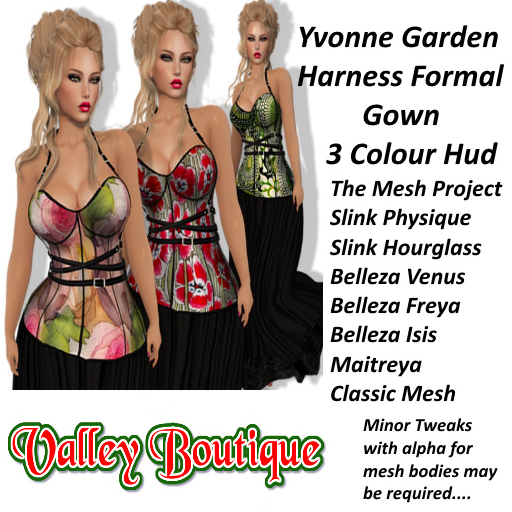 VB YVONNE GARDEN FORMAL GOWN WITH HUD