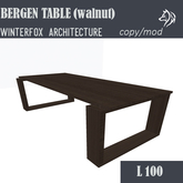 Winterfox Bergen Table Walnut