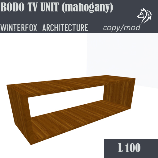 Wnterfox Bodo TV Unit Mahogany