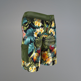 Green Hibiscus Belleza Shorts box