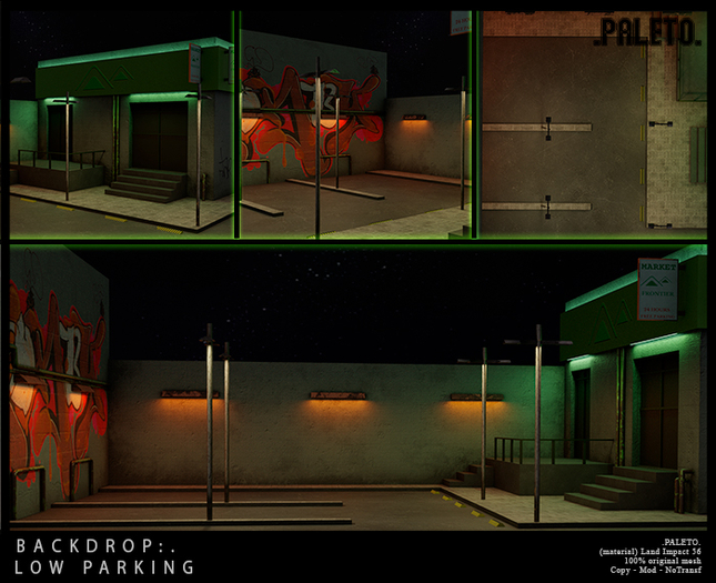 .PALETO. Backdrop:. Low Parking