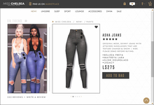 .miss chelsea. Asha Jeans Charcoal