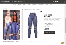 .miss chelsea. Asha Jeans Mid Blue