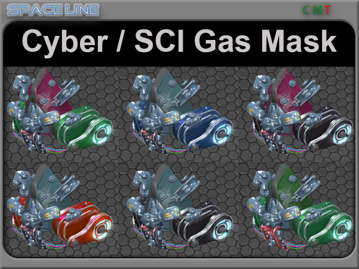 GAS MASK SCI Cyber all colors FATPACK