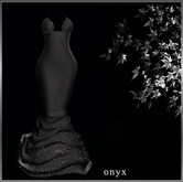 GGVG SHIMMER GOWN  ONYX