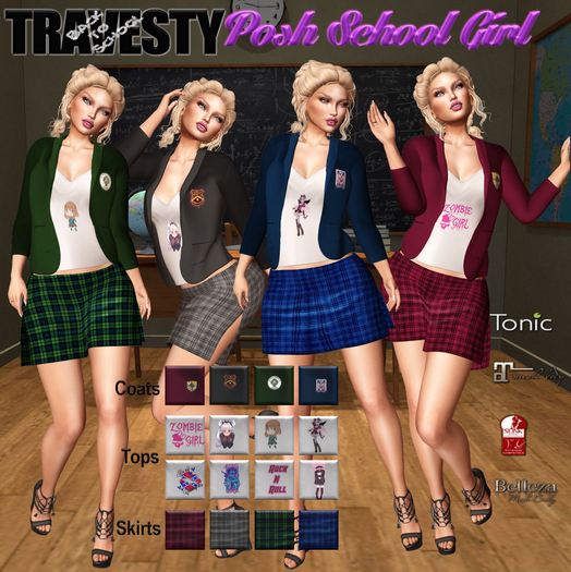 Travesty Posh School Girl