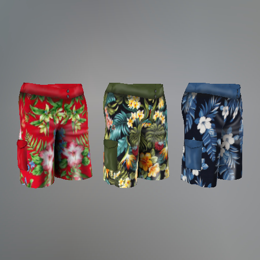 Hibiscus Slink Shorts F box