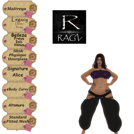 RAGZ - FLORAL HAREM PANTS WITH HALTER PURPLE (Add)