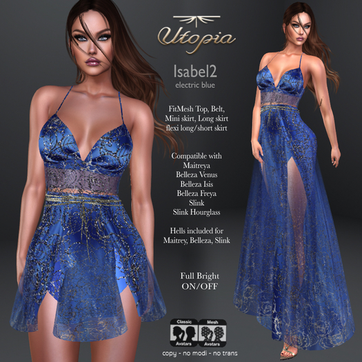 Utopia Isabel2 electric blue