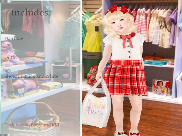 ~Mina Bella~ School Girl Red Bag