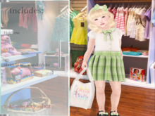 ~Mina Bella~ School Girl Green Bag