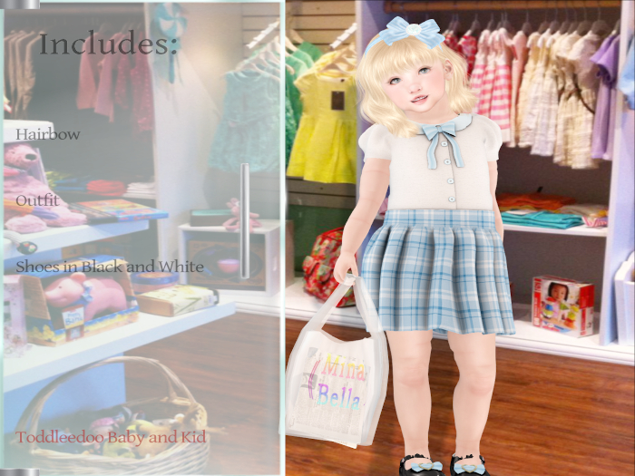 ~Mina Bella~ School Girl Blue Bag
