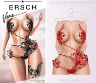 ERSCH - Vena Bodysuit -red-