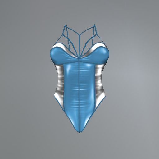 Blue Latex Slink Teddy box