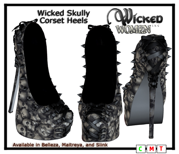 Wicked Skully Heels