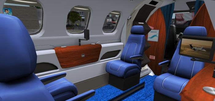 D-100 Blue interior seats (boxed)